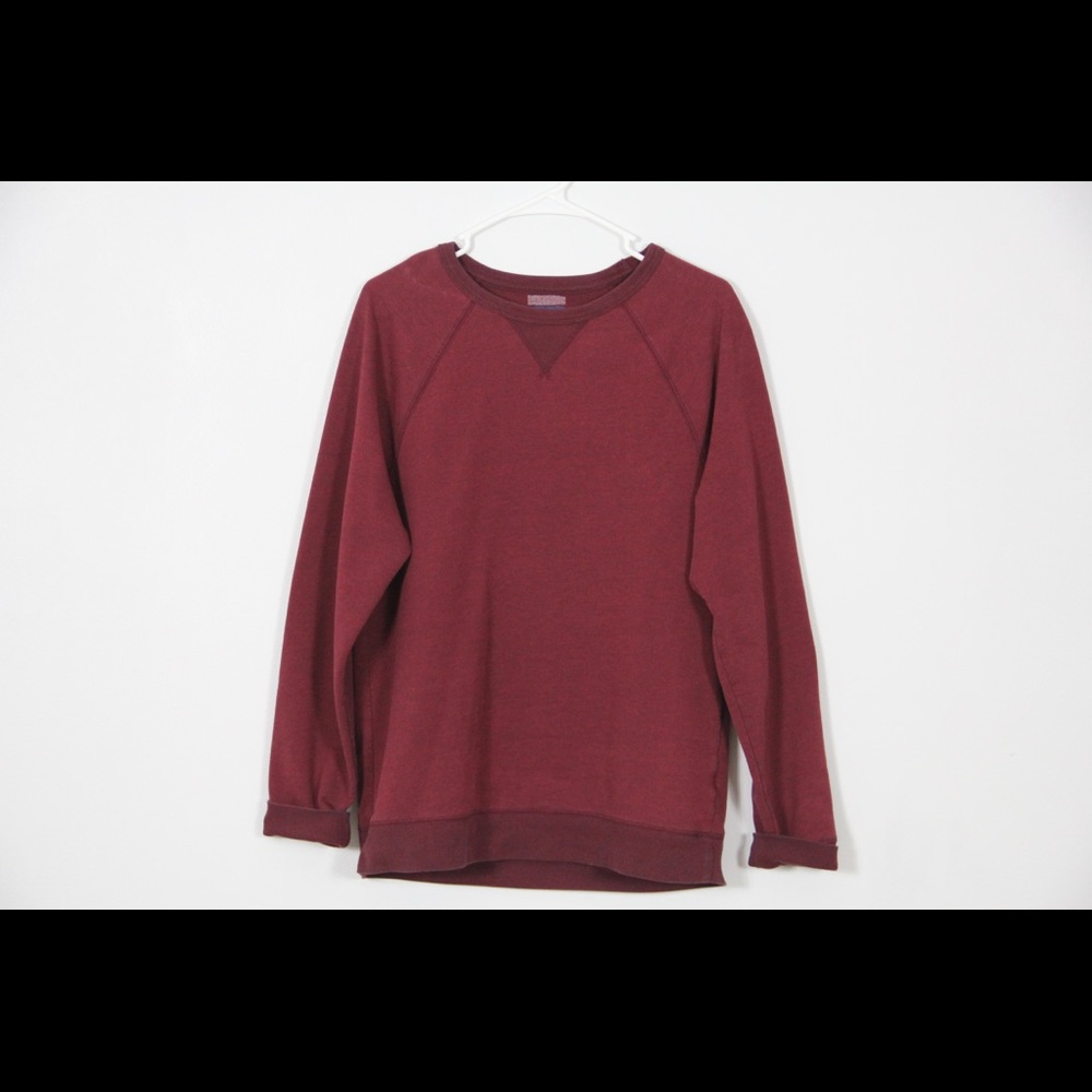 Red crew neck